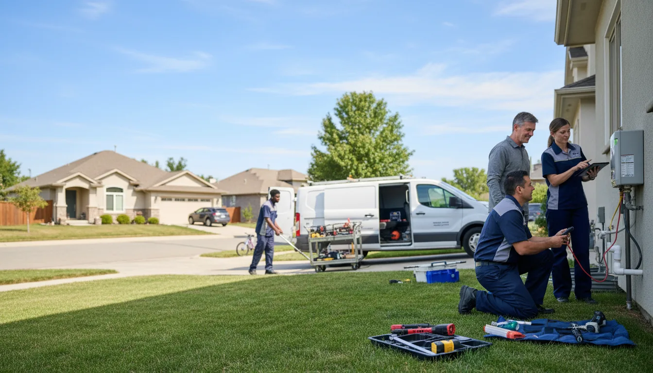 Tankless water heater service in Frederic, WI